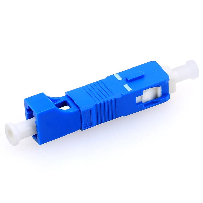 Single Mode 9/125um SC Male to LC Female Hybrid Optic Optical Fiber Adapter Simplex Converter